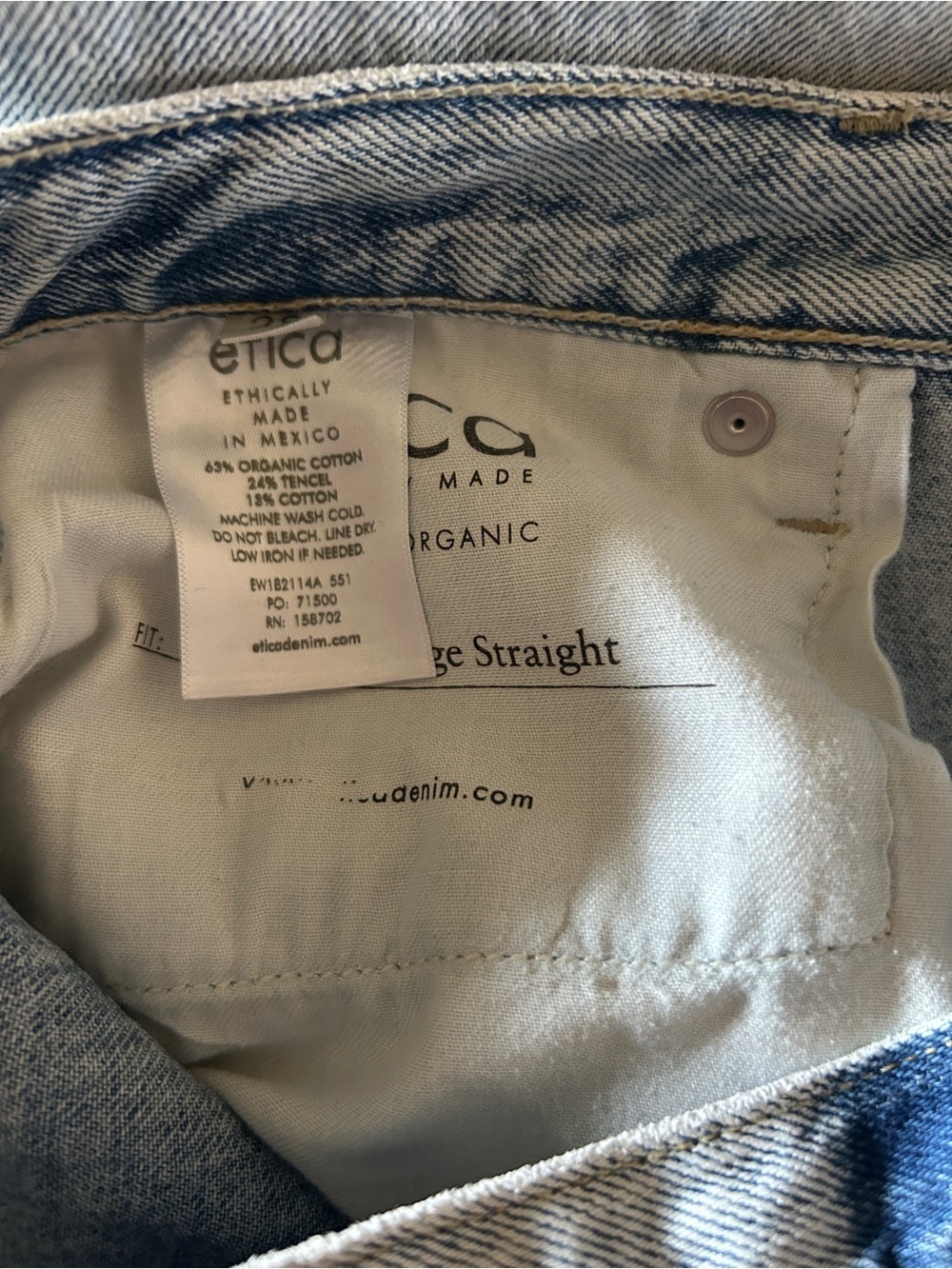 Etica Denim Tyler Vintage Straight Jeans - Picture 10 of 12